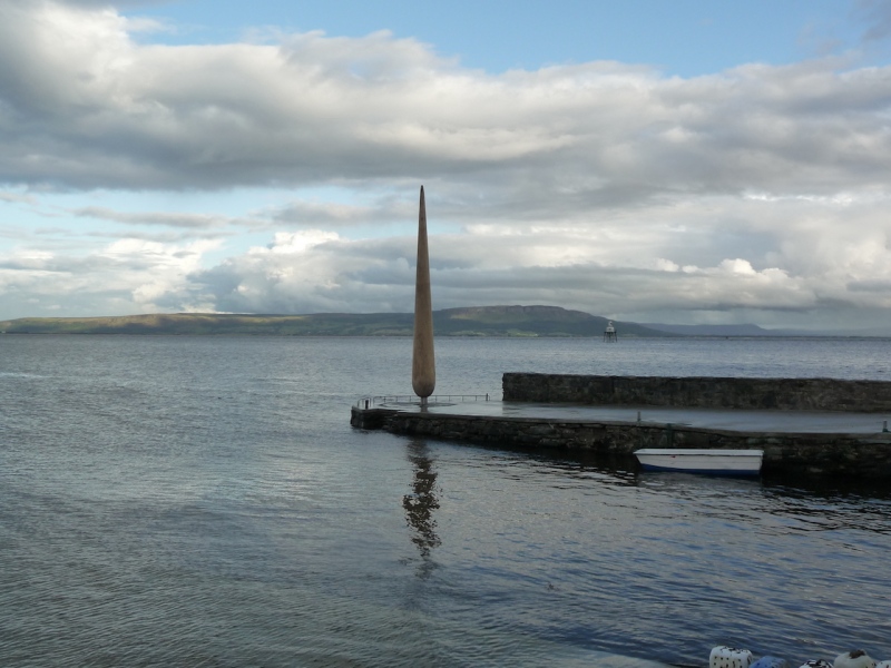 The Fid (2007) Oak, stainless steel. Old Stone Pier, Moville, Co. Donegal