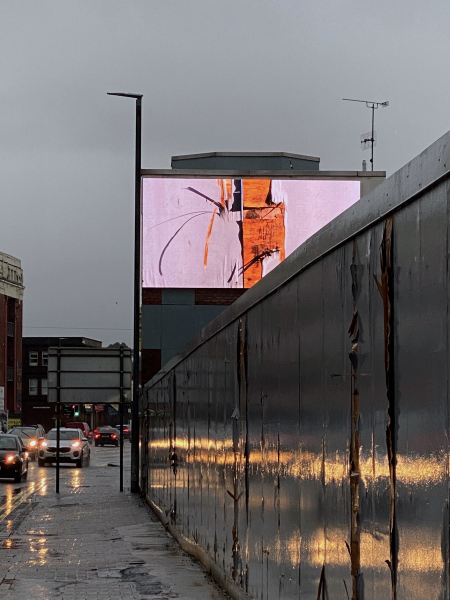 Outside Job (2021)LED Digital Billboard.&amp;nbsp;Billboard Project, Void Offsites, April 2021